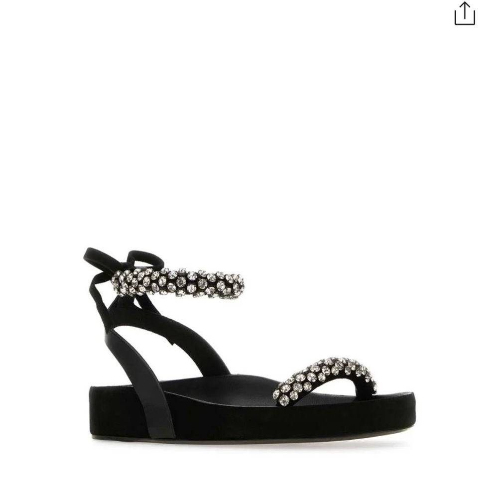 Isabel Marant Mellon Sandals with Sparkling Rhinestones